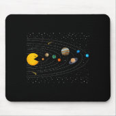 Solar System Video Game Funny Graphic Tees Planet Mousepad (Vorne)