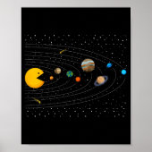 Solar System Video Game Funny Graphic Tees Planet Poster (Vorne)