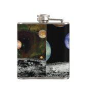 Solar System Voyager-Bilder Montage Space-Fotos Flachmann (Rückseite)