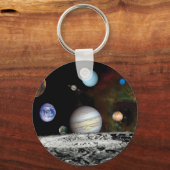 Solar System Voyager-Bilder Montage Space-Fotos Schlüsselanhänger (Vorderseite)