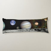 Solar System Voyager-Bilder Montage Space-Fotos Seitenschläferkissen (Rückseite)