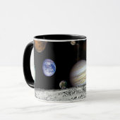Solar System Voyager-Bilder Montage Space-Fotos Tasse (Vorderseite Links)