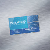Solar Tech House Power Logo | Energie Magnetische Visitenkarte (Beispiel)