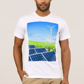 Solar- und der Wind-Power-Männer T - Shirt (Vorderseite)