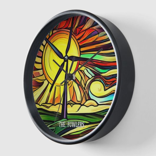 Solar- und Windenergie Uhr (Winkel)