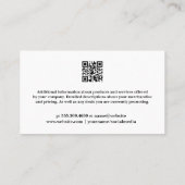 Solar- und Windenergie Visitenkarte (Rückseite)