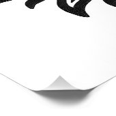 Solar Visage Sigil – Schwarzes Sonnen-Emblem Poster (Ecke)