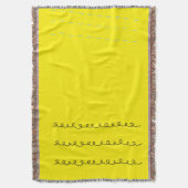 Solar Vortex - Gelber Throw Blanket Murugi Zuhause Decke (Vorderseite Vertikal)