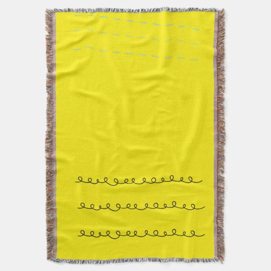 Solar Vortex - Gelber Throw Blanket Murugi Zuhause Decke (Vorderseite Vertikal)