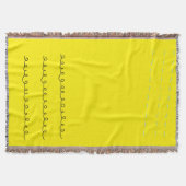 Solar Vortex - Gelber Throw Blanket Murugi Zuhause Decke (Vorderseite)