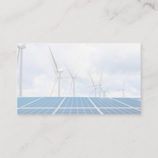 Solar Wind Tech | Power Enegry Visitenkarte (Rückseite)