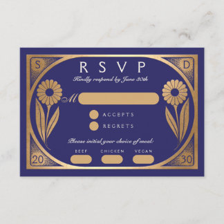 SOLARA II: RSVP-Karte für Hochzeiten Begleitkarte