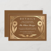 SOLARA III: Karte mit Angaben zur Hochzeit (Vorne/Hinten)