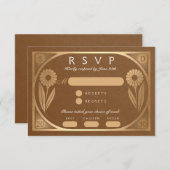 SOLARA III: RSVP-Karte für Hochzeiten Begleitkarte (Vorne/Hinten)