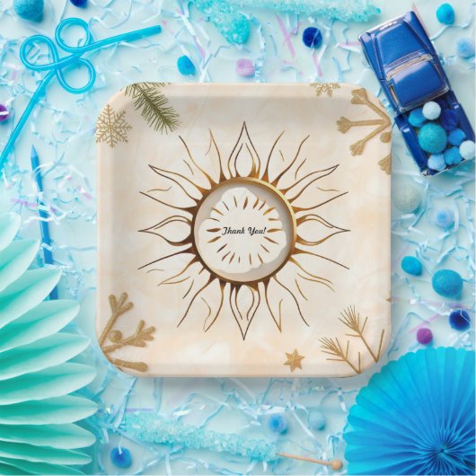 "Solara Luxe Design" Pappteller (Party)