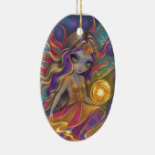 Solara Sunflare Ceramic Ornament (Rechts)