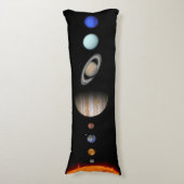 Solaranlage im Weltraum-Kissen Seitenschläferkissen (Vorderseite Vertikal)