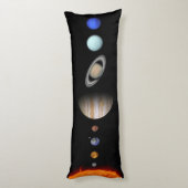 Solaranlage im Weltraum-Kissen Seitenschläferkissen (Rückseite (Vertikal))