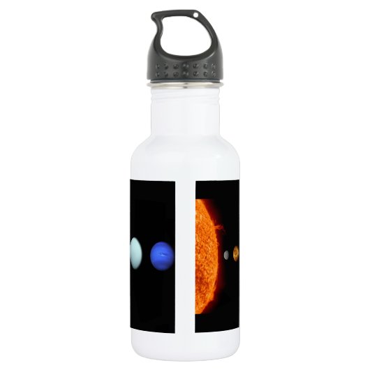 Solaranlage Wasserflasche (Rückseite)