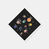 Solaranlagen Kids Wissen Weltraum Ca Serviette (Ecke)