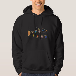 Solaranlagen Kids Wissen Weltraum Hoodie
