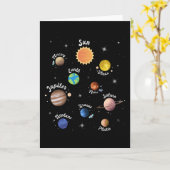 Solaranlagen Kids Wissen Weltraum Karte (Gelbe Blume)