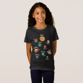 Solaranlagen Kids Wissen Weltraum T-Shirt (Vorne ganz)