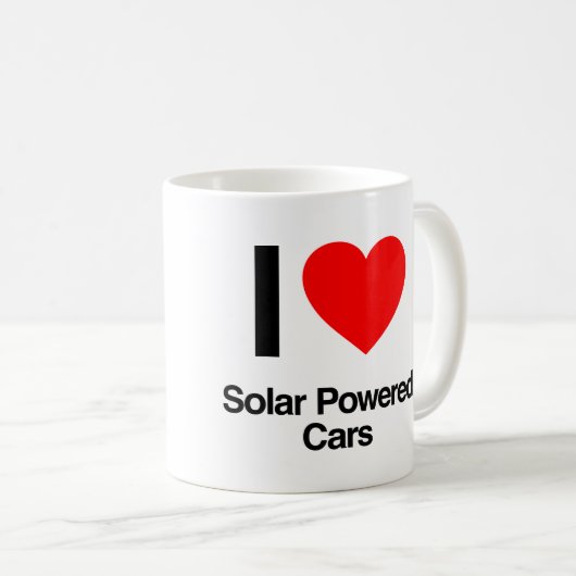 Solarautos mit Liebe Kaffeetasse (VorderseiteRechts)