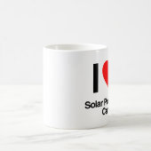 Solarautos mit Liebe Kaffeetasse (Mittel)