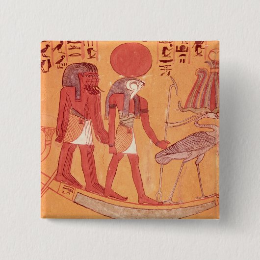 Solarbarque mit Re-Horakhty Button (Vorderseite)