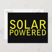 solarbetrieben postkarte (Vorne/Hinten)
