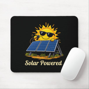 Solarbetriebener süßer Sonnenschein & Solarpanel-M Mousepad