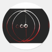 SolarCircle Runder Aufkleber (Vorderseite)