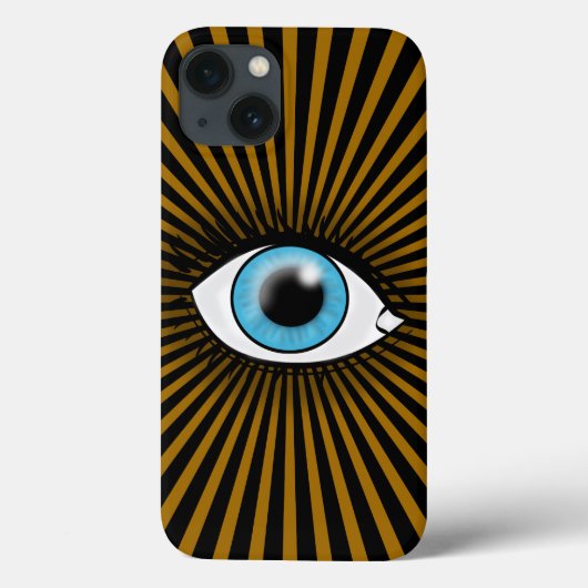 Solare Blaue Auge Case-Mate iPhone Hülle (Rückseite)