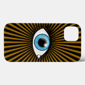 Solare Blaue Auge Case-Mate iPhone Hülle (Rückseite (Horizontal))