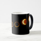 Solare Eclipse-Phasen Kaffeepause Tasse (VorderseiteRechts)