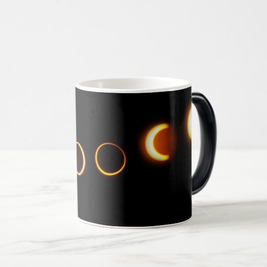 Solare Eclipse-Phasen Kaffeepause Tasse (VorderseiteRechts)