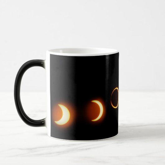 Solare Eclipse-Phasen Kaffeepause Tasse (Links)