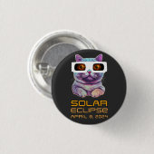 Solare Finsternis mit Katze Button (Vorne & Hinten)