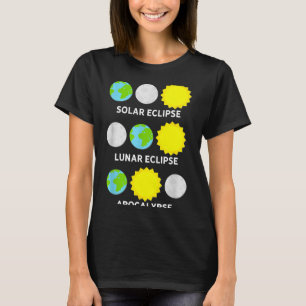 Solare Finsternis Mondfinsternis Apokalypse T-Shirt