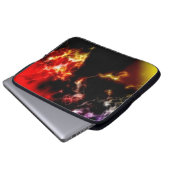 Solare Flachs Laptop-Sieb Laptopschutzhülle (Vorne Knopf)