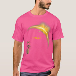Solare Katze Sonnenfinsternis Betrachtung Totalitä T-Shirt