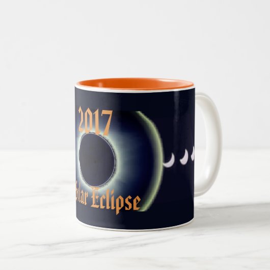 Solare Phasen 2017 Zweifarbige Tasse (VorderseiteRechts)