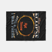 Solareclipse Hye Texas dort Illustration Fleecedecke (Vorderseite (Horizontal))