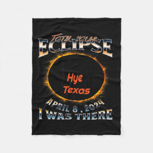 Solareclipse Hye Texas dort Illustration Fleecedecke
