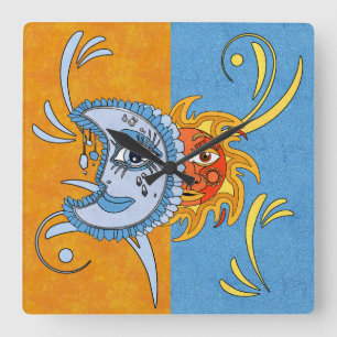 SolarEclipse Quadratische Wanduhr