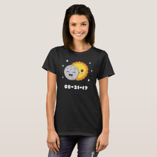 Solareklipse-T - Shirt-niedlicher Cartoon Kawaii T-Shirt