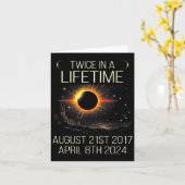 Solarenergie-Astronomie zweimal im Leben 2024 Sol Karte (Gelbe Blume)