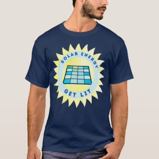 Solarenergie beleuchten T-Shirt