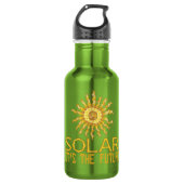 Solarenergie Edelstahlflasche (Vorderseite)